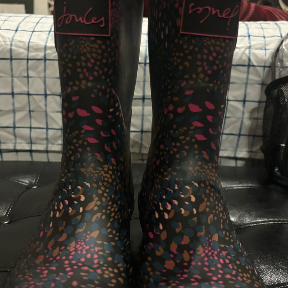 Joules Colorful Patterned Rain Boots